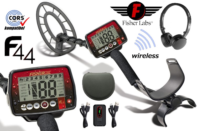 Fisher F44 Metalldetektor wireless